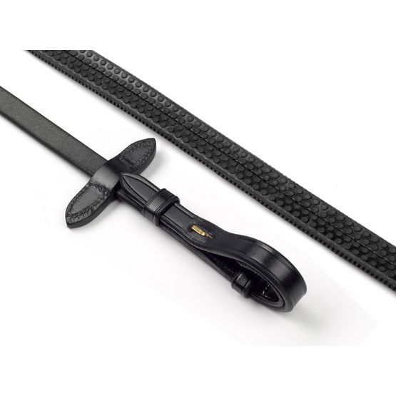 Whitaker Rer073 Lynton 5/8" Rubber Reins Black