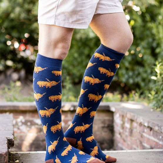 Bartleby Funky Welly Socks Mens Hardy Highland Hardy Highlands