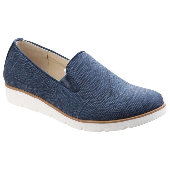 Mariah Slip On Twin Gusset Sho in Blue