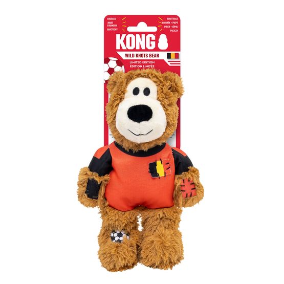 Kong Wild Knots Sport Bel Bear Belgium Dog Toy