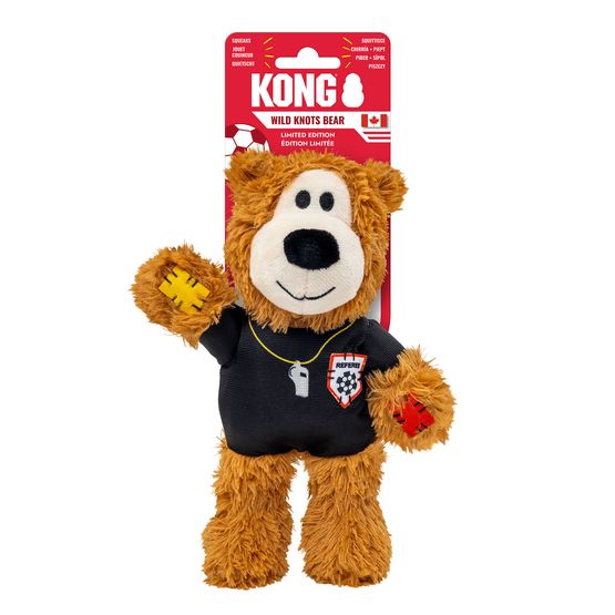 Kong Wild Knots Sport Ref Bear Referee Dog Toy