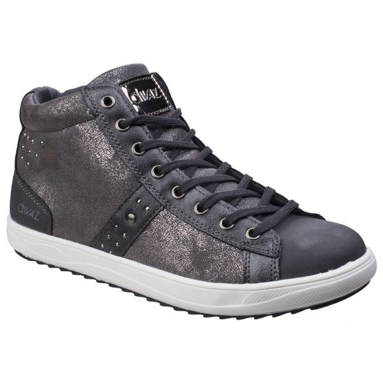 Steffy Metallic Sneaker Boot in Grey
