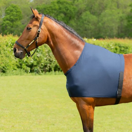 Hy Equestrian Lycra Flex Shoulder Vest with Faux Fur Bib