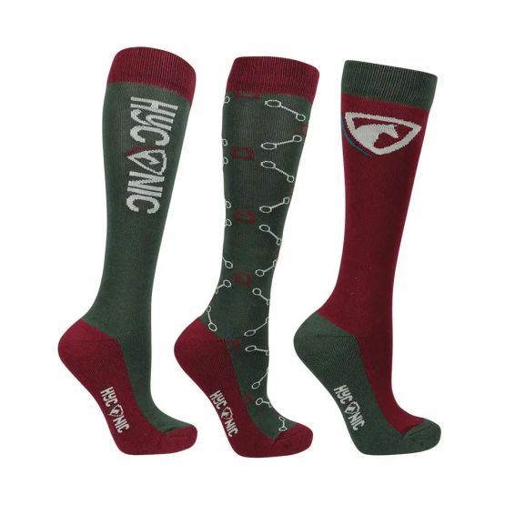 HyCONIC Pattern Socks by Hy Equestrian (Pack of 3)