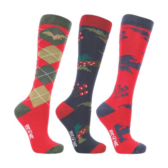 HyCONIC Winter Wonderland Christmas Socks by Hy Equestrian
