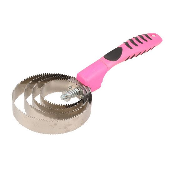 ProGroom Gel Grip Metal Spring Curry Comb by Hy Equestrian