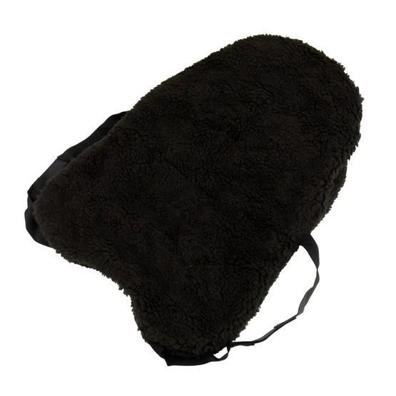 Hy Equestrian Fur Fabric Seat Saver Black