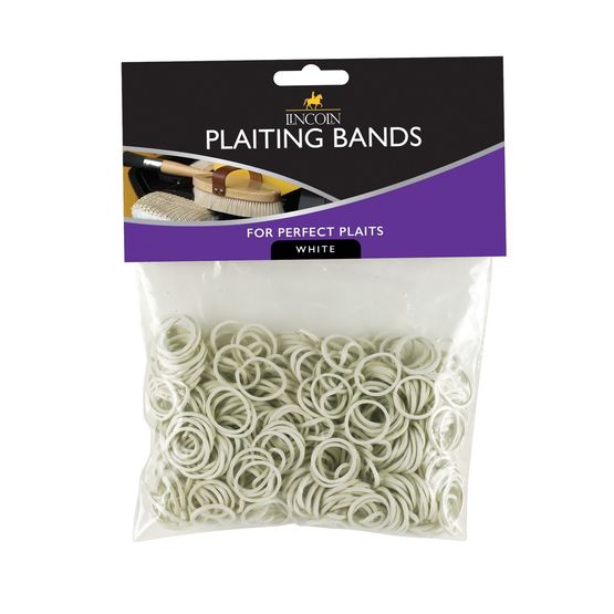 Lincoln Plaiting Bands White