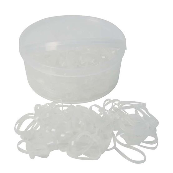 Lincoln Silicone Plaiting Bands Clear