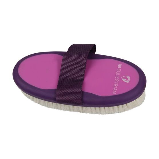 Progroom Two-Tone Body Brush/Goat Hair Purple/Pink