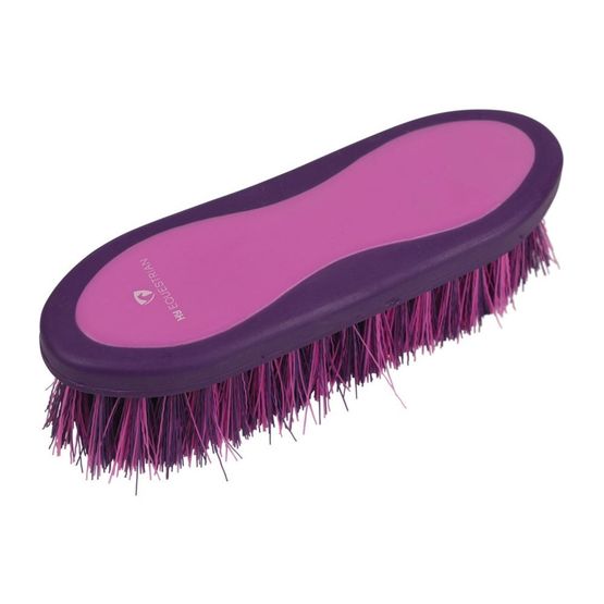 Progroom Two-Tone Dandy Brush By Hy Equestrian Purple/Pink