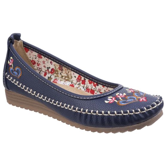 Algarve Moccasin in Navy