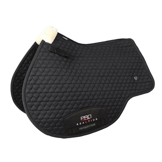 Hy Equestrian Proreaction Shield Close Contact Saddlepad Blk Saddle Pad Black