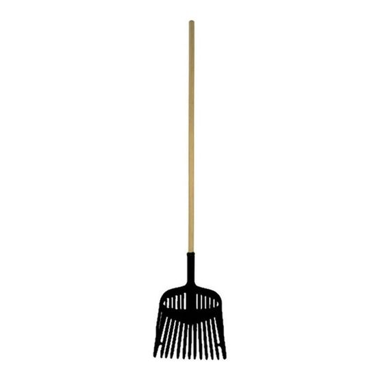 Harold Moore Shavings Fork With Wooden Handle Black