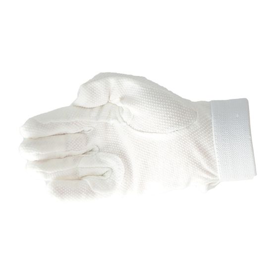 Hy Equestrian Cotton Pimple Palm Gloves White
