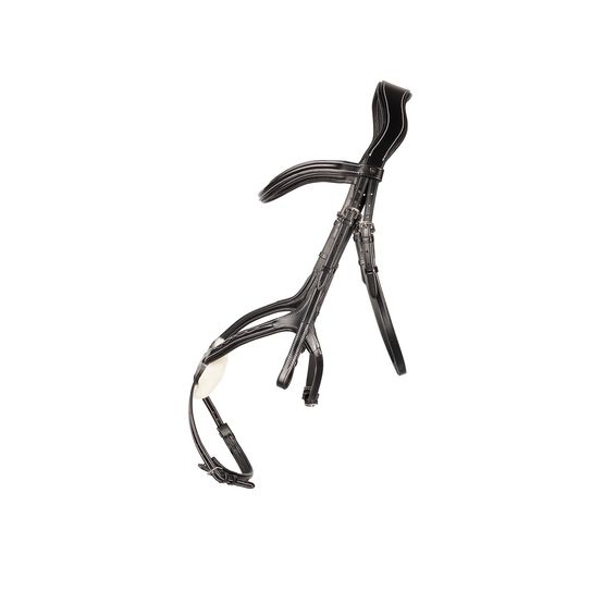 Hy Equestrian Propresicce Pelle Grackle Leather Bridle Blk/S Black/Silver