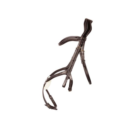 Hy Equestrian Propresicce Pelle Grackle Leather Bridle Brn/B Brown/Brass