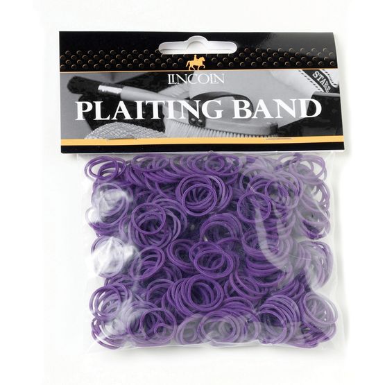 Lincoln Plaiting Bands Purple