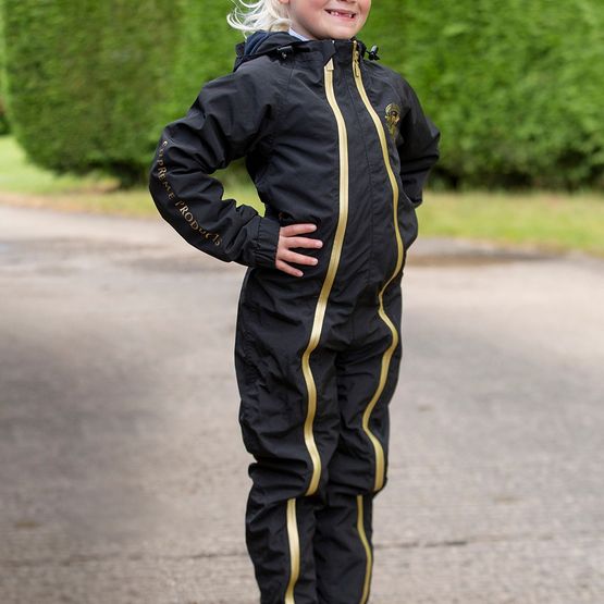 Supreme Products Active Junior Show Rider W/Proof Onesie Child Black/Gold