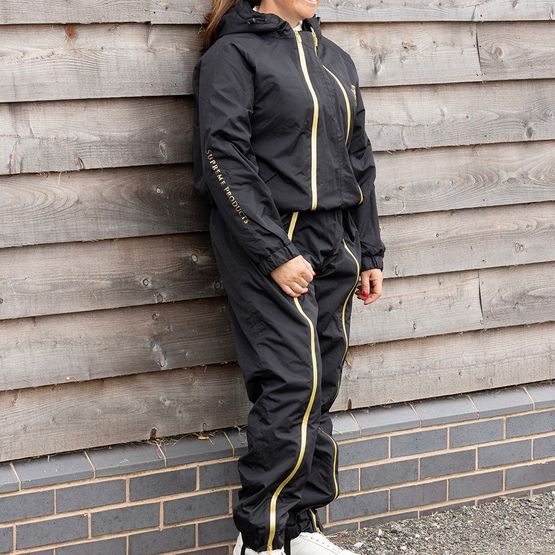 Supreme Products Active Show Rider Waterproof Onesie Adult Black/Gold
