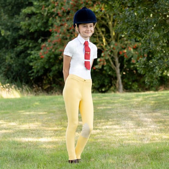 Supreme Products Champion Show Rider Junior Breeches Yellow Canary Yellow