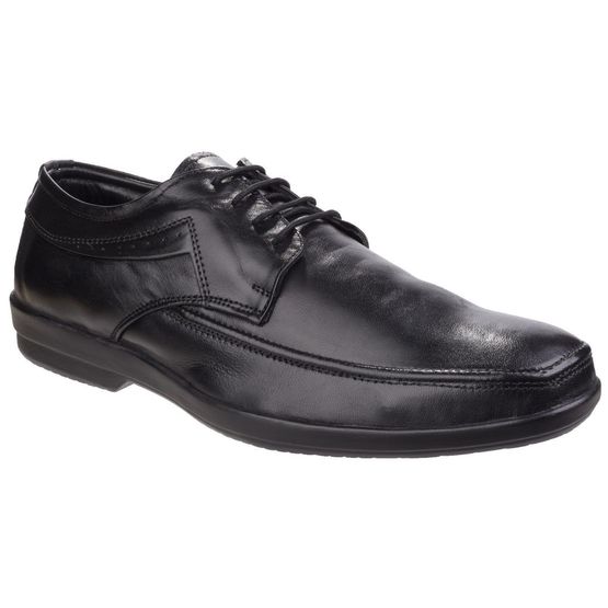 Fleet &amp; Foster Dave Apron Toe Oxford Formal Shoe in Black