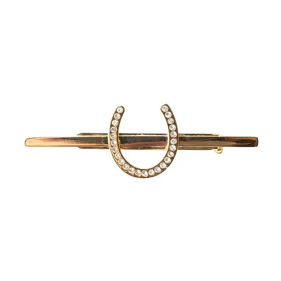 Supreme Products Glitz &amp; Glam Horseshoe Tie Pin Gold/Silver