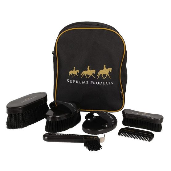 Supreme Products Pampered Pony Complete Grooming Rucksack Black/Gold