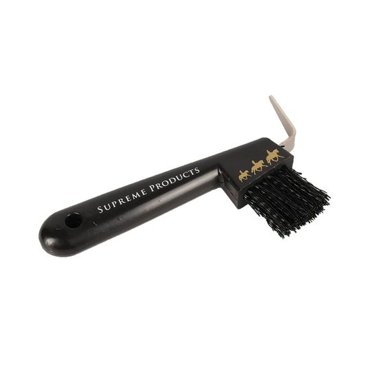 Supreme Products Pampered Pony Hoof Pick Brush Black/Gold