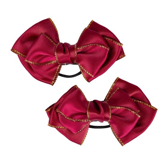 Supreme Products Picture Perfect Hair Bows Burgundy/Gold
