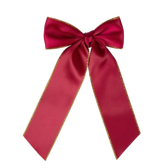 Supreme Products Picture Perfect Long Hair Bows Burgundy/Gold