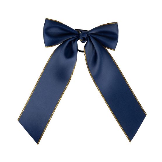 Supreme Products Picture Perfect Long Hair Bows Navy/Gold
