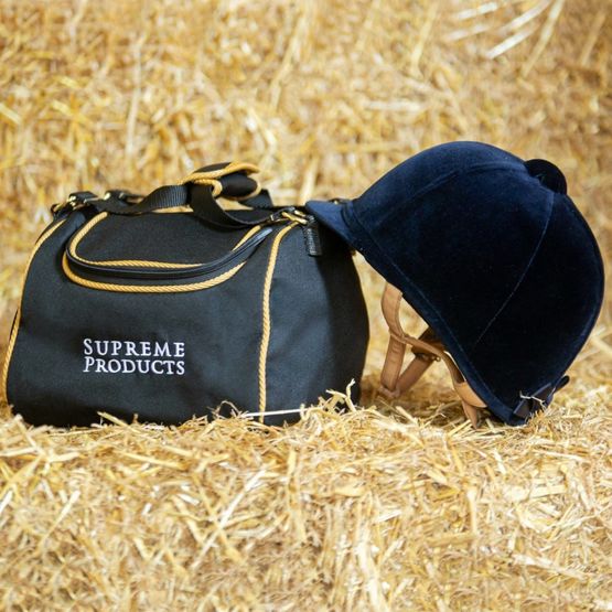 Supreme Products Pro Groom Riding Hat Bag Black/Gold