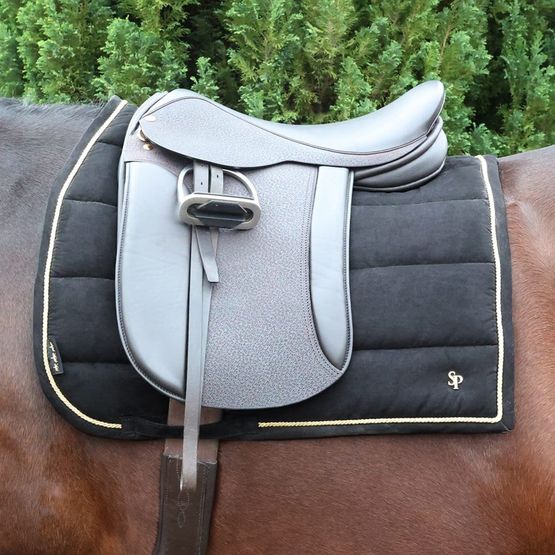 Supreme Products Royal Occasion Suede Saddle Pad Black/Gold