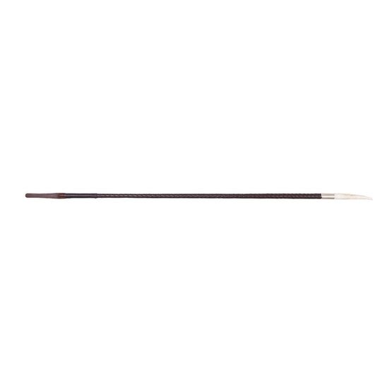 Supreme Products Stag Horn Plaited Show Cane Brown