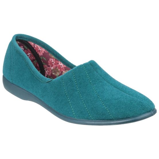 Audrey Ladies Slipper in Ocean