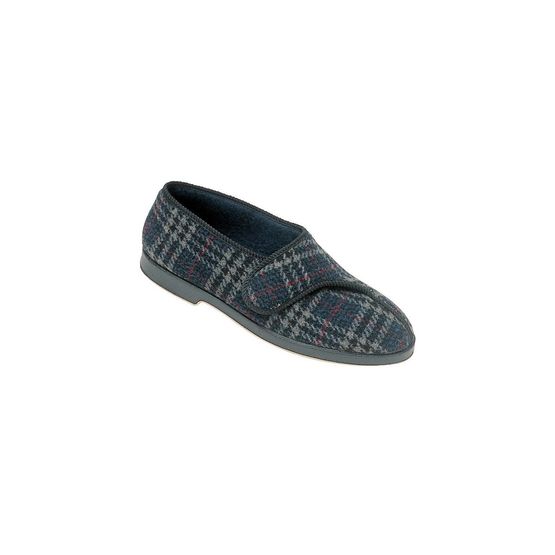 Bill Touch Fastening Slipper in Check