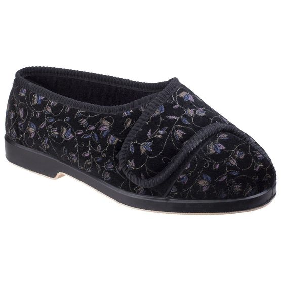 Nola Extra Wide Fit Ladies Sli in Black