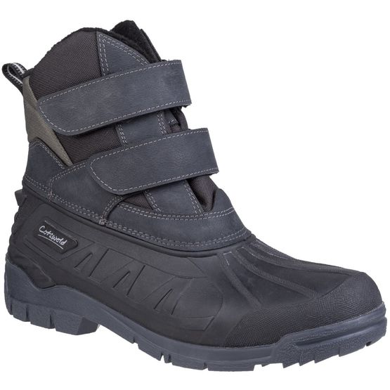 Cotswold Kempsford Men's Black Wellington Snow Boots