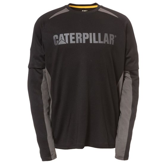 Caterpillar Expedition Long Sleeve T-Shirt in Black