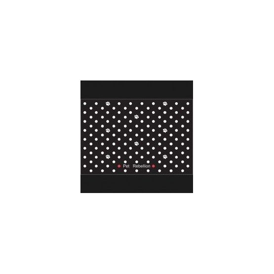Pet Rebellion Boot Mate Dotty Black Dog Mat