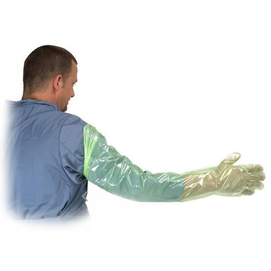 Krutex Arm Length Gloves For Examination - 100 Pack