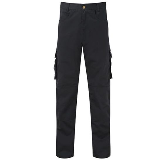 Castle 711L Long Black Work Trousers - 32.5"L