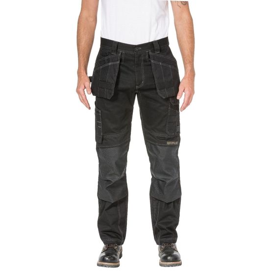Caterpillar Floor Layer Flex Trouser in Black