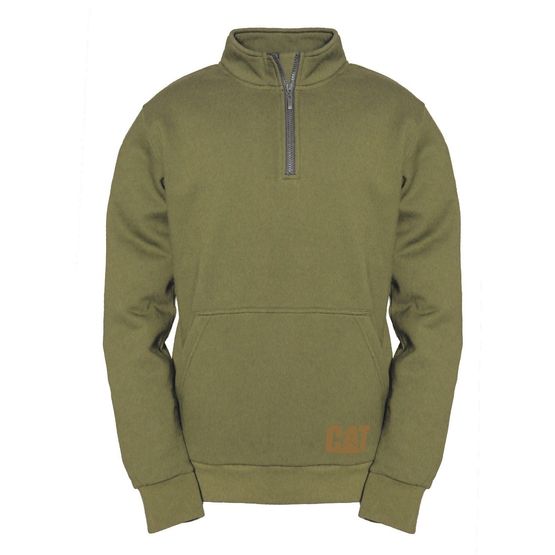Caterpillar AG 1/4 Zip Pull Over Jumper in Cypress