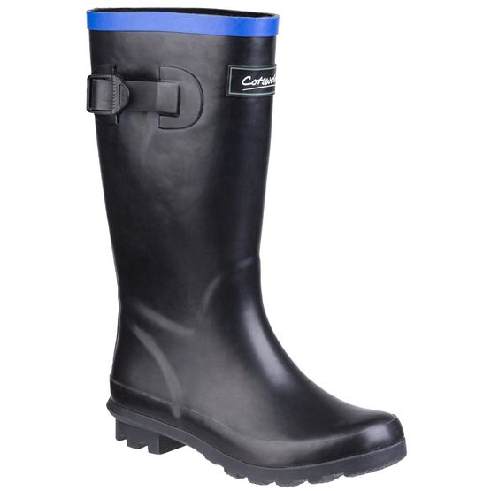 Cotswold Fairweather Junior Wellington  in Black/Blue