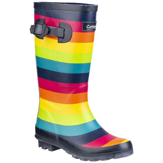 Cotswold Multicoloured Rainbow Junior Wellington Boots