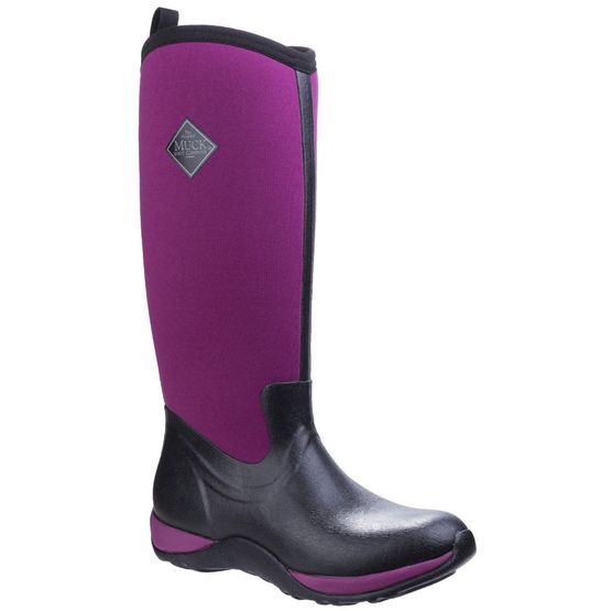 Muck Boots Arctic Adventure Women's Wellington Boots - Black/Maroon