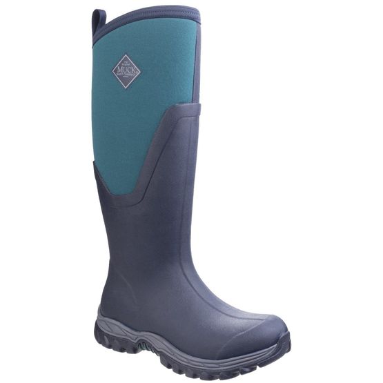 Muck Boots MB Arctic Sport II Tall Wellington Boots in Navy/Spruce