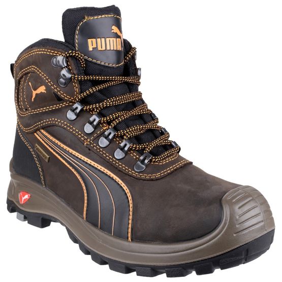 Puma Safety Sierra Nevada Mid Lace Up Boots in Brown